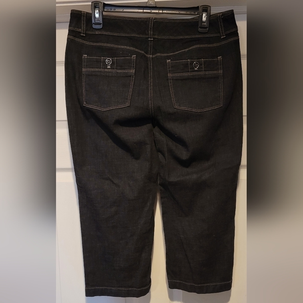 $99 Women's White House Black Market Crop Leg Dark Wash Denim Jeans Size 8 WHBM - Picture 12 of 12